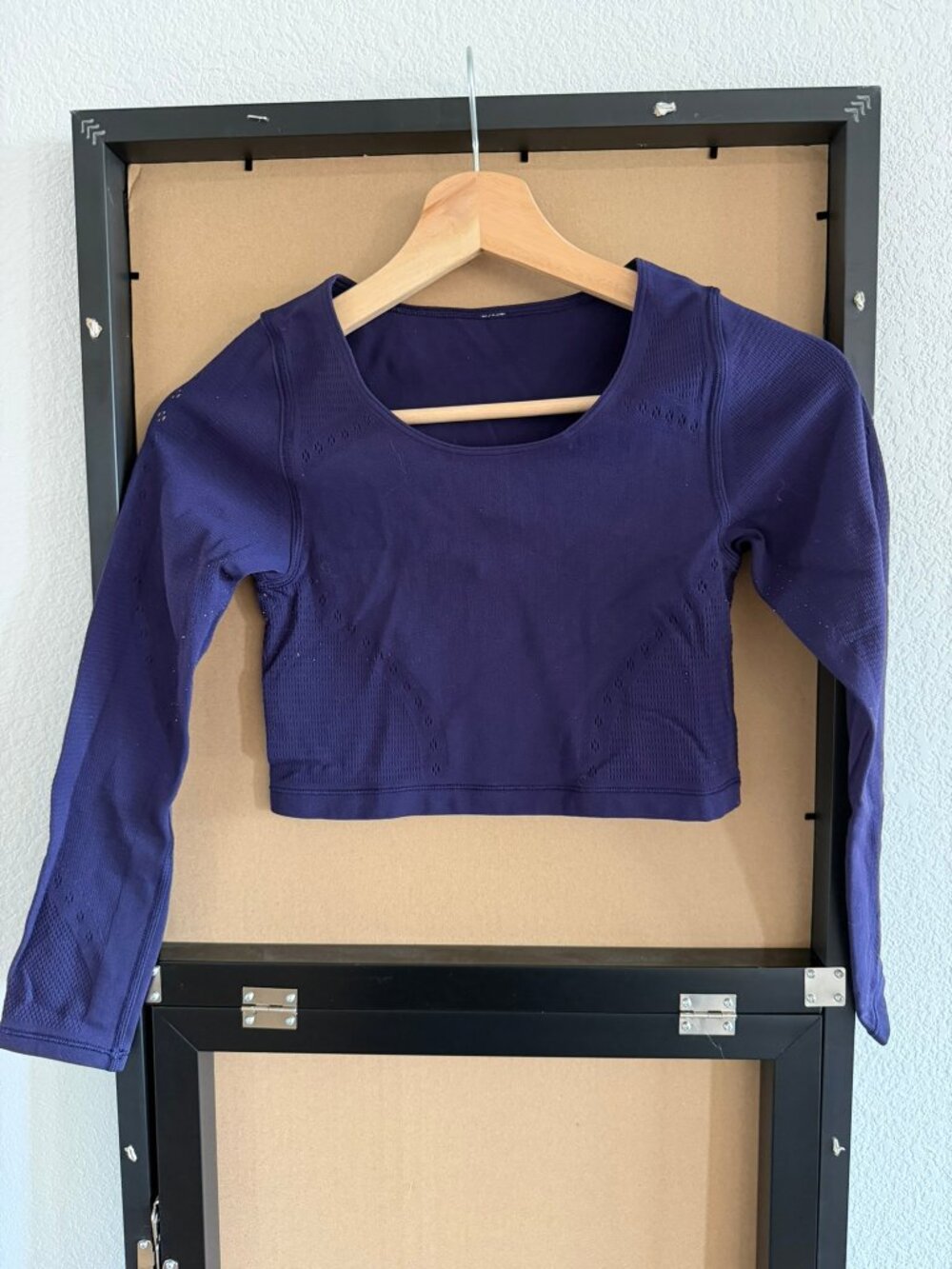 lululemon Purple Cropped Seamless Long-Sleeve